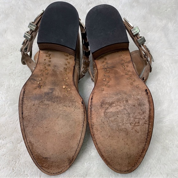 Free Bird by Steven Women's Blade In Taupe Chain Ankle Booties Size 7 - Picture 15 of 15